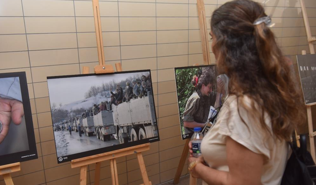 Srebrenitsa'da katledilenler sergiyle anıldı