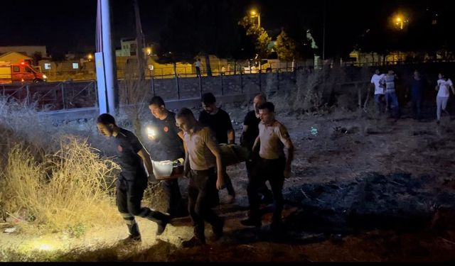 Kediyi kurtarmak isterken dereye düştü!