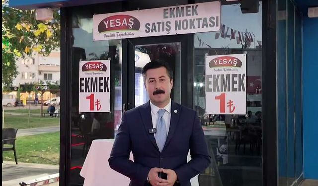 Yenişehir’de ekmek artık 1 TL'ye satılacak