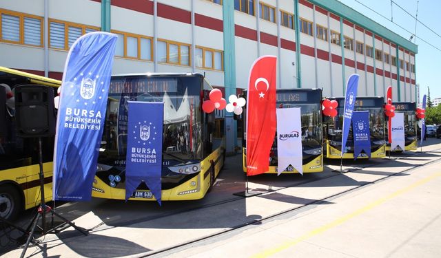 Bursa'ya 10 adet yeni otobüs kazandırıldı!