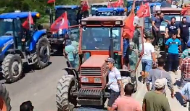 Çiftçiler yolları kapattı! Protesto düzenlediler