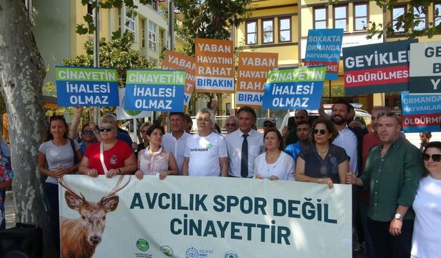 STK'lardan ortak açıklama: 'Yaşamak haktır, avcılık cinayettir'