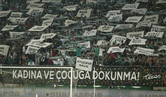 Bursaspor taraftarından anlamlı pankart!