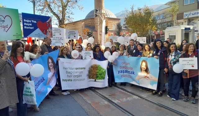 Organ Bağışı haftası etkinlikleri yürüyüşle başladı