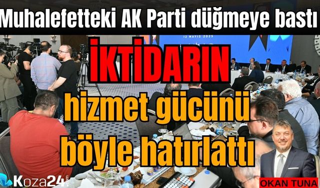 Muhalefetteki AK Parti düğmeye bastı