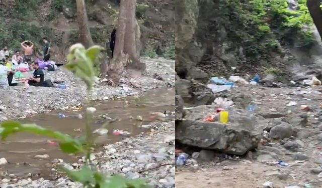 Bursa'da şelalenin içler acısı hali