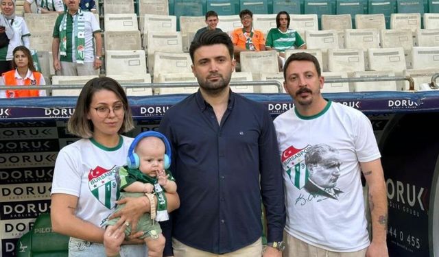 Bursaspor'dan Çağan Ata için balonlu kutlama