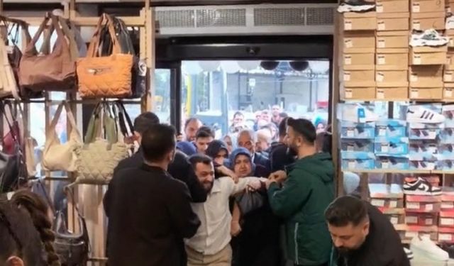 Bursa'da mağaza açılışında izdiham!