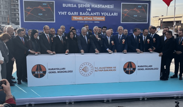 Bursa’nın yeni ulaşım aksının temeli atıldı