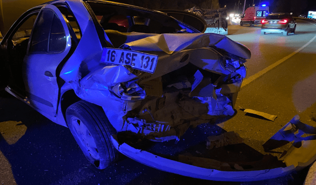 Mudanya Yolu'nda feci kaza