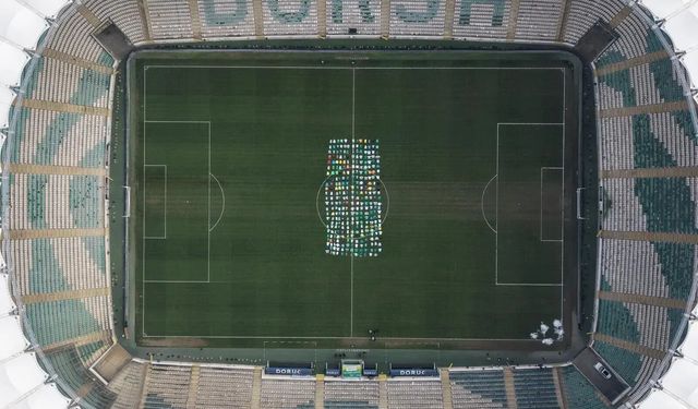 Bursaspor sahasında görsel şölen