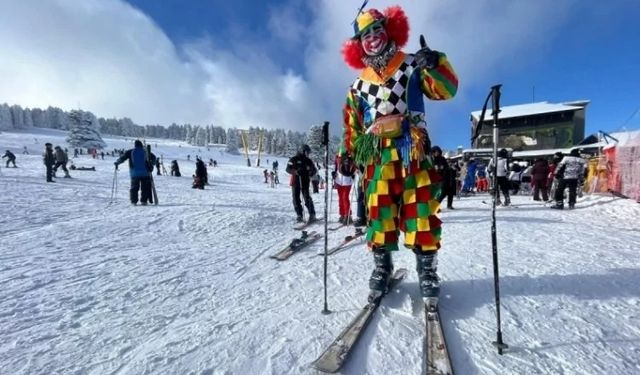 Uludağ'da alışılmadık görüntü