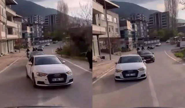 Düğün konvoyu tehlike saçtı