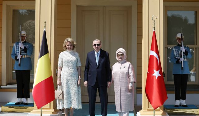 ERDOĞAN, BELÇİKA KRALİÇESİ’Nİ KABUL ETTİ
