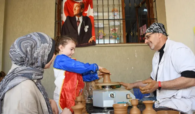 Kreş çocuklarını buluşturan sürpriz atölye