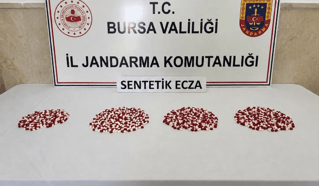 BİNLERCE SENTETİK HAP ELE GEÇİRİLDİ!