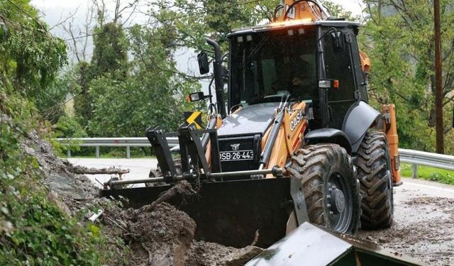 Bursa'da toprak kaymasına hızlı müdahale