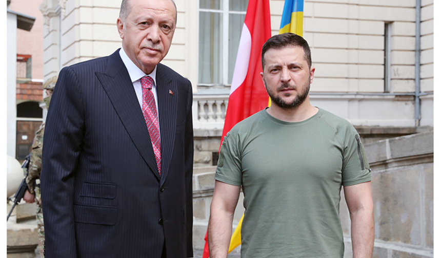 Cumhurbaşkanı Erdoğan, Lviv'de Zelenskiy ile görüştü