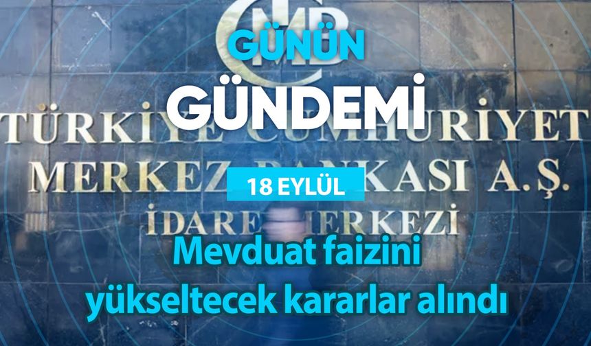 Günün Gündemi (18 Eylül 2023 Pazartesi)