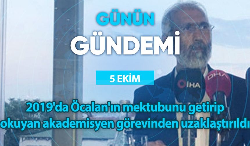 Günün Gündemi (5 Ekim 2023 Perşembe)