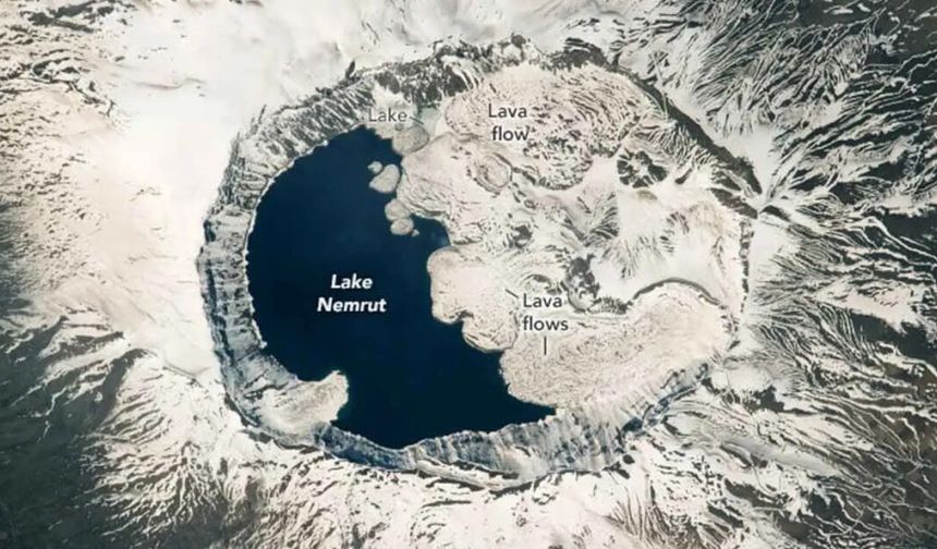 NASA’dan Türkiye paylaşımı! En büyük krater gölü görüntülendi