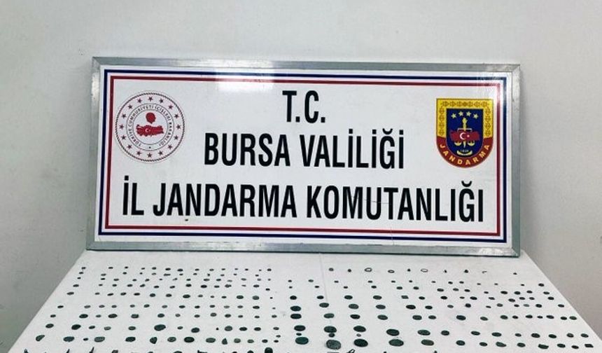Bursa’da jandarmadan tarihi eser operasyonu