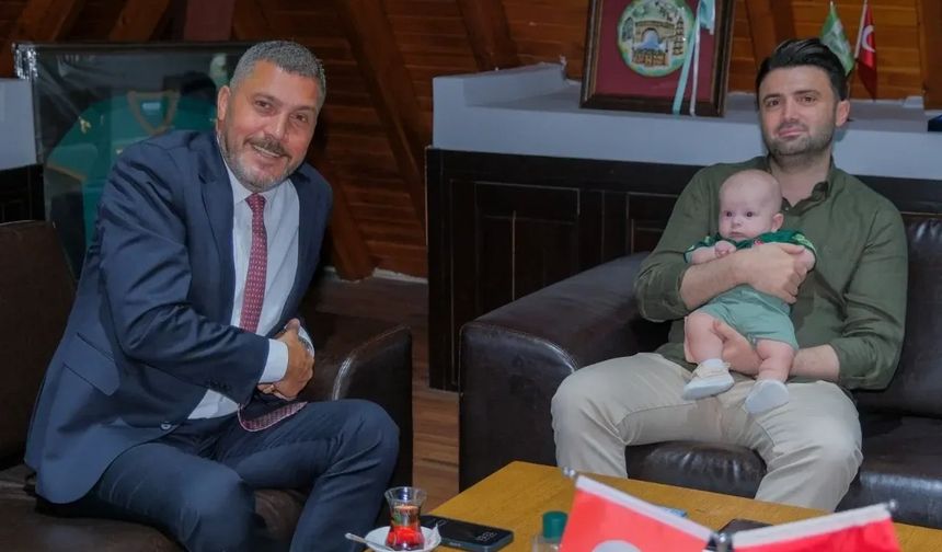 Bursaspor'dan Çağan Ata bebeğe destek