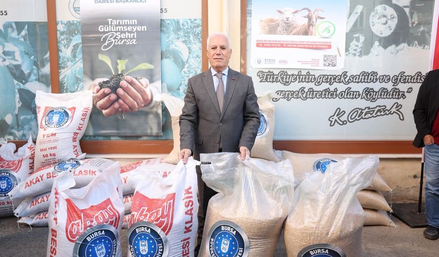 Büyükşehir'den yem ve aşı desteği!