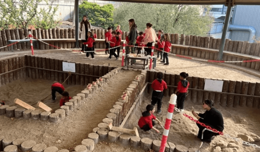 Öğrenciler, Arkeopark’ta arkeolojiyi tanıyor