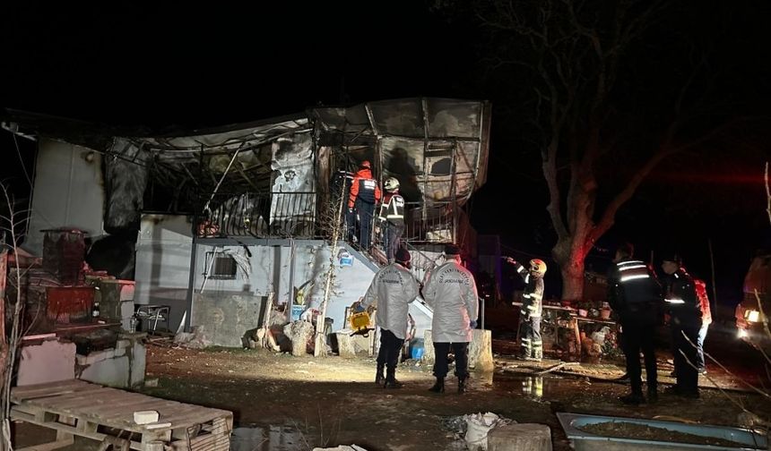 Prefabrik köy evinde facia!