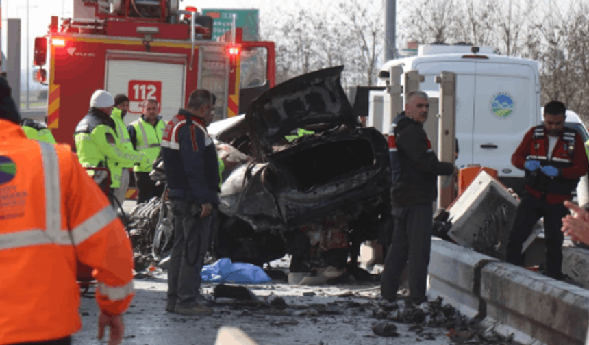 Otoyolda korkunç ölüm!