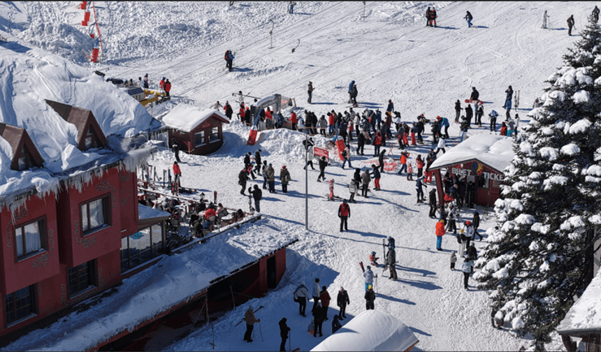 Uludağ'da hafta sonu yoğunluğu