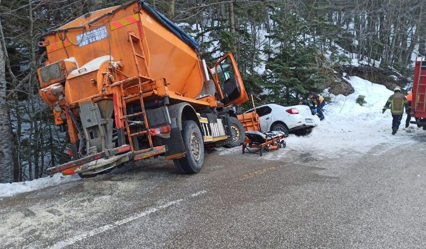 Uludağ yolunda feci kaza