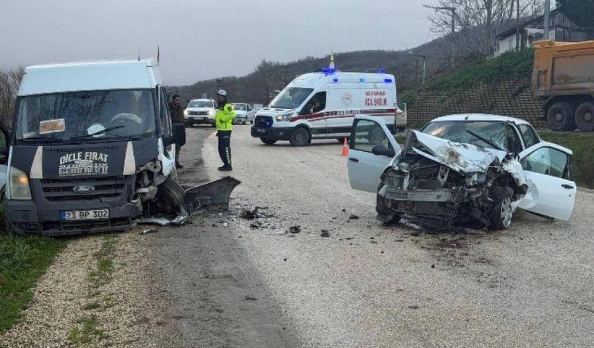 Virajda sollama kazası!