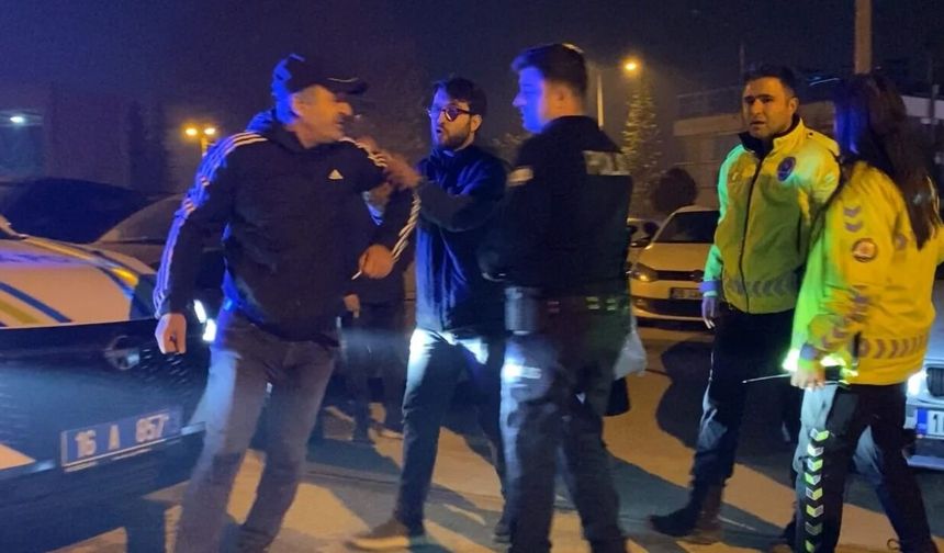 Trafik denetiminde ilginç anlar!