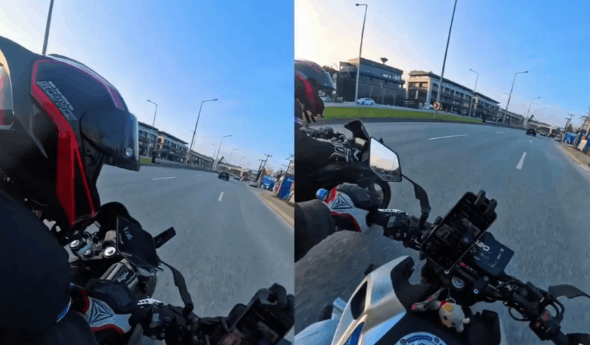 Şerit değişimi kaza getirdi