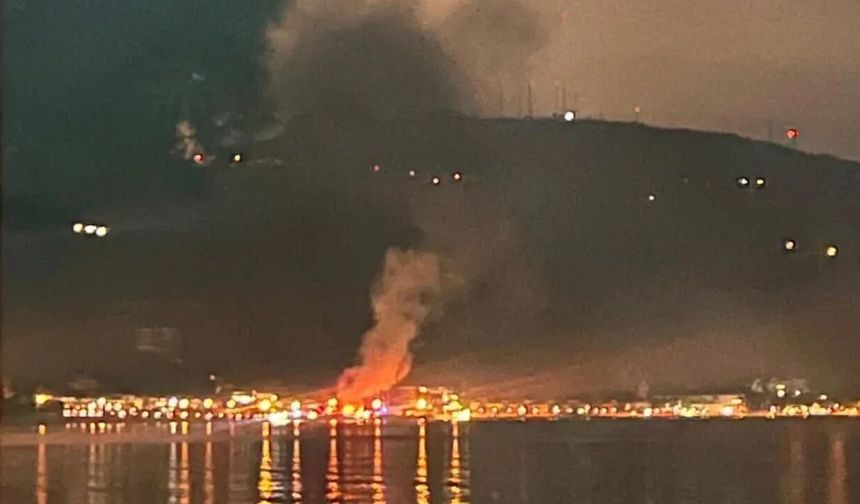 Kurşunlu'da kafe küle döndü!