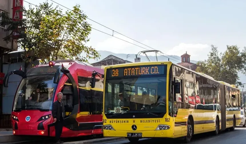 Bursa’da 23 Nisan’da toplu ulaşım ücretsiz!