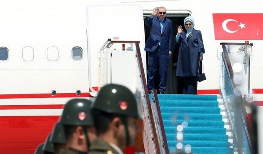 CUMHURBAŞKANI ERDOĞAN ZİRVE İÇİN KAZAKİSTAN'DA