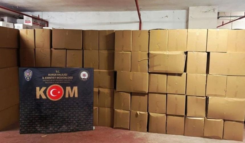 BURSA'DA REKOR KAÇAK OPERASYONU