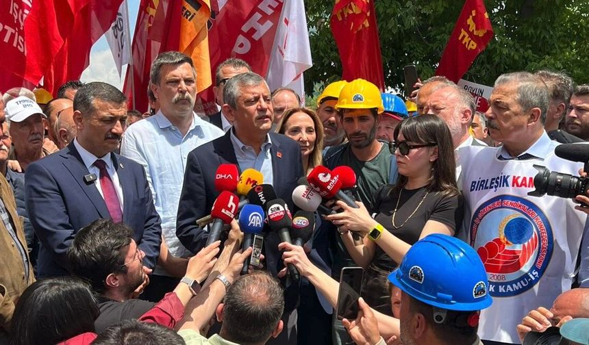 Özel, maden işçileri ile bir araya geldi