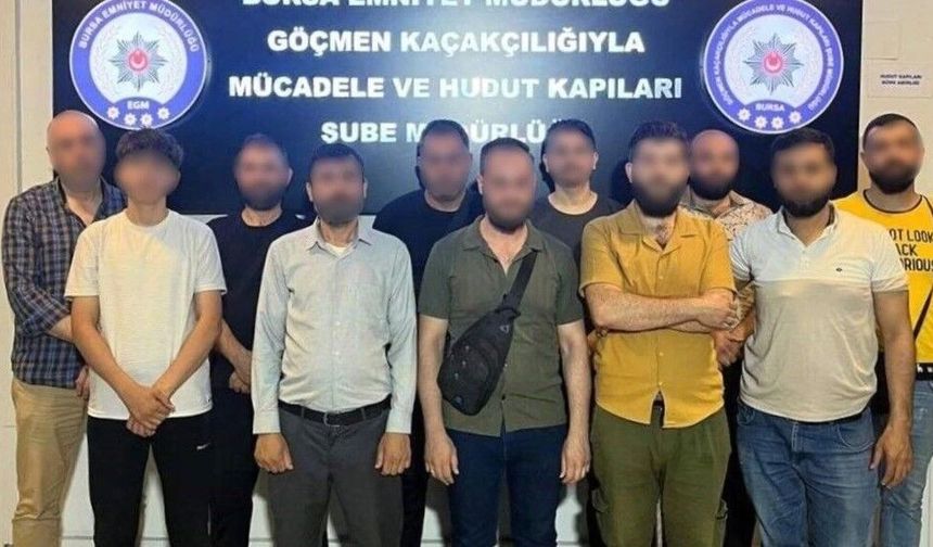 BURSA'DA KAÇAK GÖÇMEN AVI!