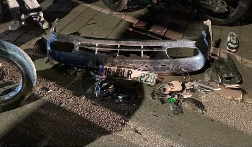 ALKOLLÜ SÜRÜCÜ KAZA YAPIP KAÇTI!