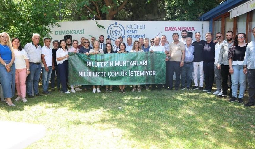 NİLÜFER TEK SES: ''ÇÖPLÜK İSTEMİYORUZ''