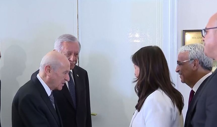 DEM PARTİ HEYETİNDEN BAHÇELİ’YE ZİYARET