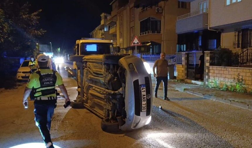 KAZA YAPAN SÜRÜCÜ KAYIPLARA KARIŞTI!