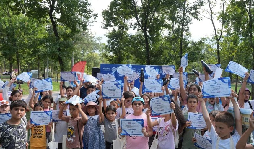 Bursa'da çocukların yaz coşkusu!