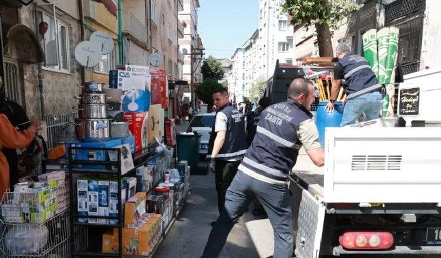 BURSA'DA KALDIRIM İŞGALİNE GEÇİT YOK