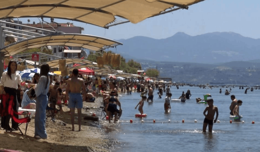 SICAK HAVA BURSA'DA SAHİLLERİ DOLDURDU
