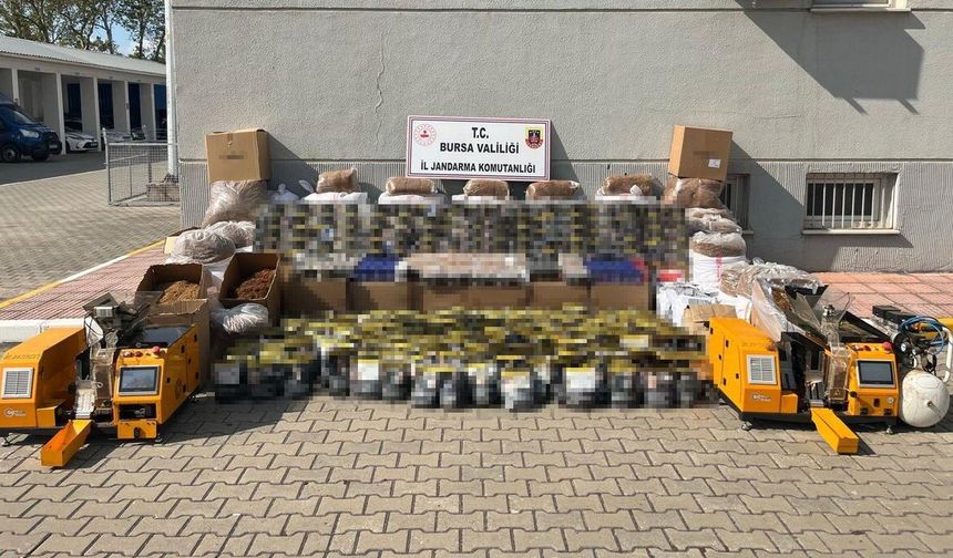 BURSA’DA KAÇAKÇILIK OPERASYONU